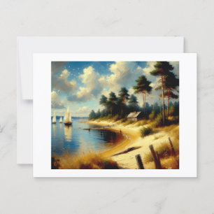 Sailing, postcard