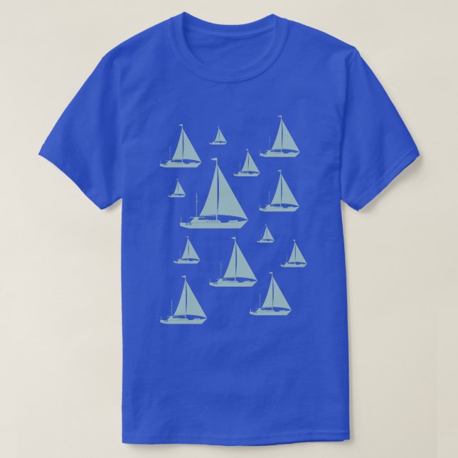 Sailing Sailboat 1 T-Shirt (Design Front)