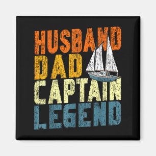 Sailing sailboat retro vintage husband dad captain magnet