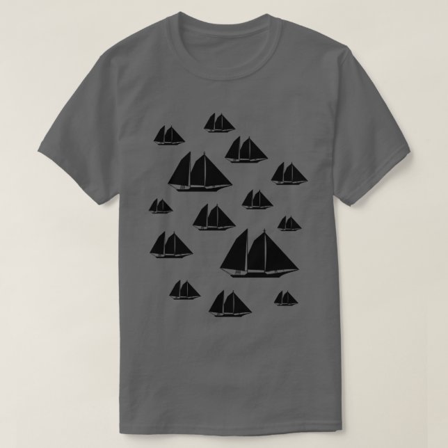 Sailing Sailboat T-Shirt (Design Front)
