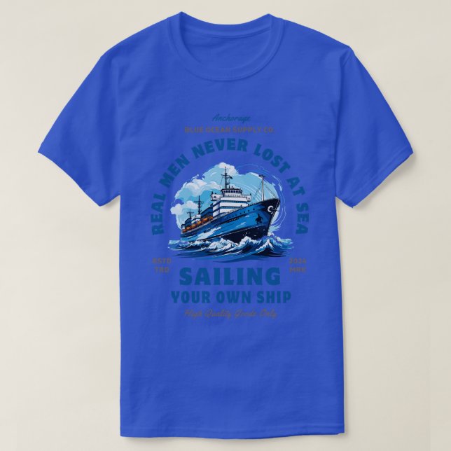 Sailing Sailor Ship Captain TShirt 2 (Design Front)