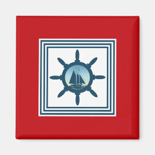 Sailing scene magnet