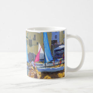 sailing school calella de palafrugall costa coffee mug