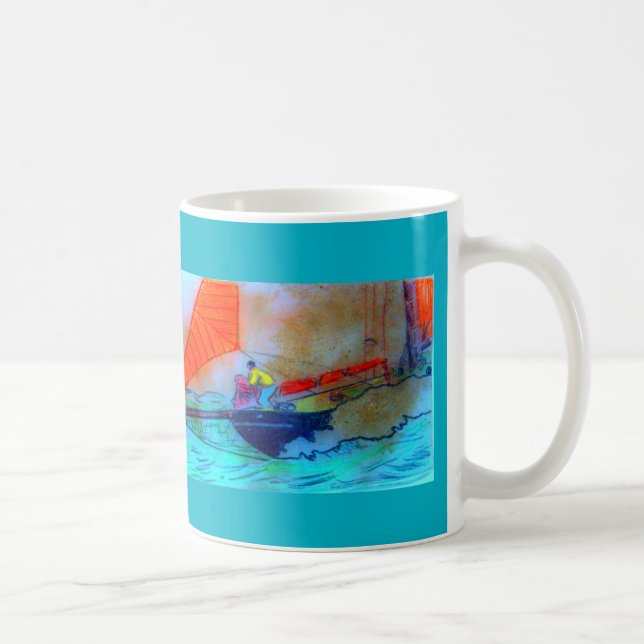 sailing schooner coffee mug (Right)