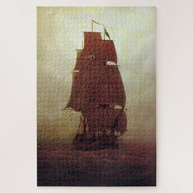 Sailing Ship (1815) – Caspar David Friedrich Jigsaw Puzzle (Vertical)