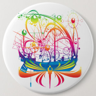 Sailing Ship 6 Inch Round Button