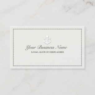 Sailing Ship Anchor Nautical Business Card