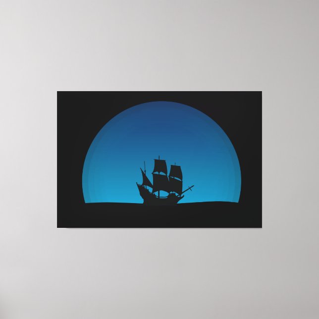 Sailing ship canvas print (Front)