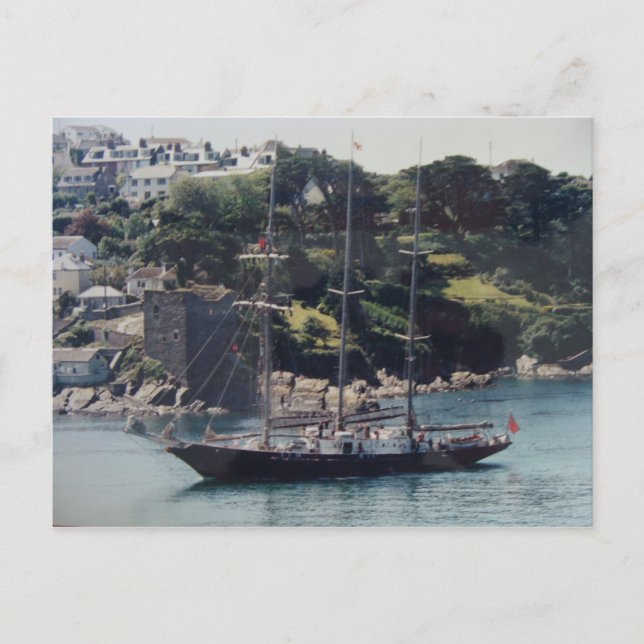 Sailing Ship coming into Harbour Postcard (Front)