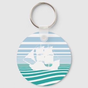 Sailing ship keychain