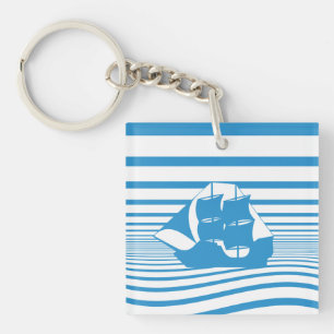 Sailing ship keychain