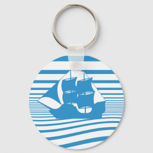 Sailing ship keychain