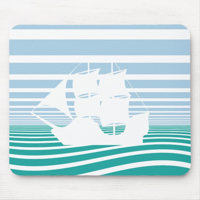 Sailing ship mouse pad (Front)