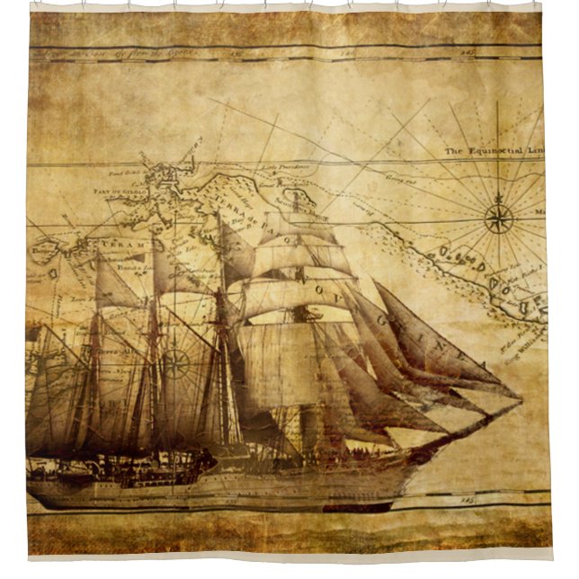 sailing ship on parchment (Front)
