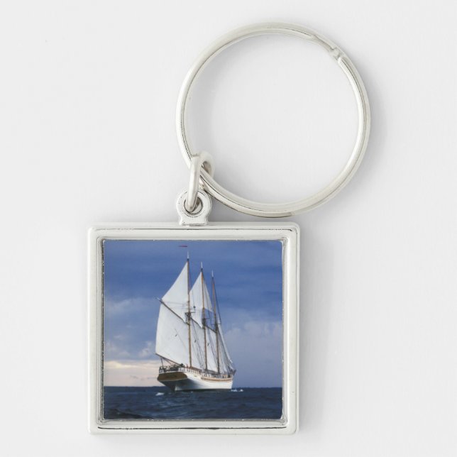 Sailing Ship On The Baltic Sea Keychain (Front)