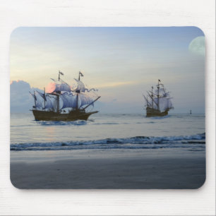 Sailing Ship Pirate Sailboat Sea  Mouse Pad