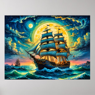Sailing Ship Poster