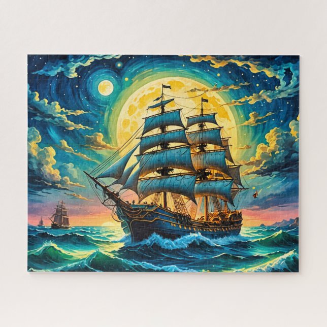 Sailing Ship Puzzle (Horizontal)