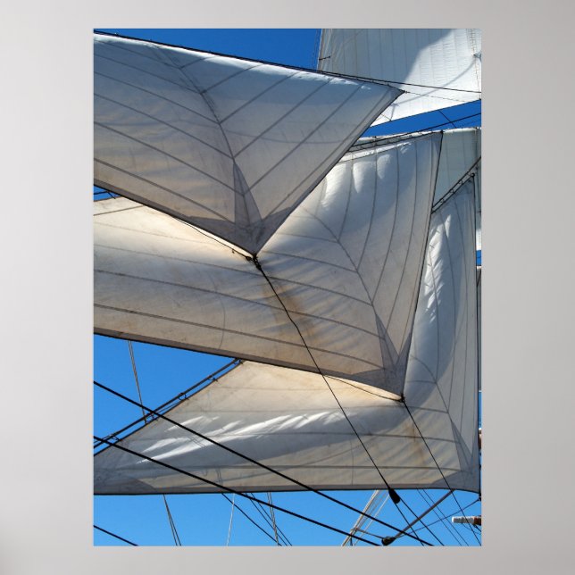 Sailing Ship Sails Framed Prints (Front)