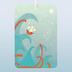 Sailing Ship Sea Monster Air Freshener