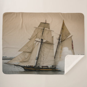 SAILING SHIP SHERPA BLANKET