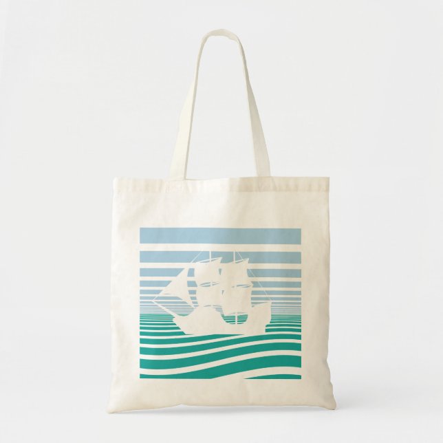 Sailing ship tote bag (Front)