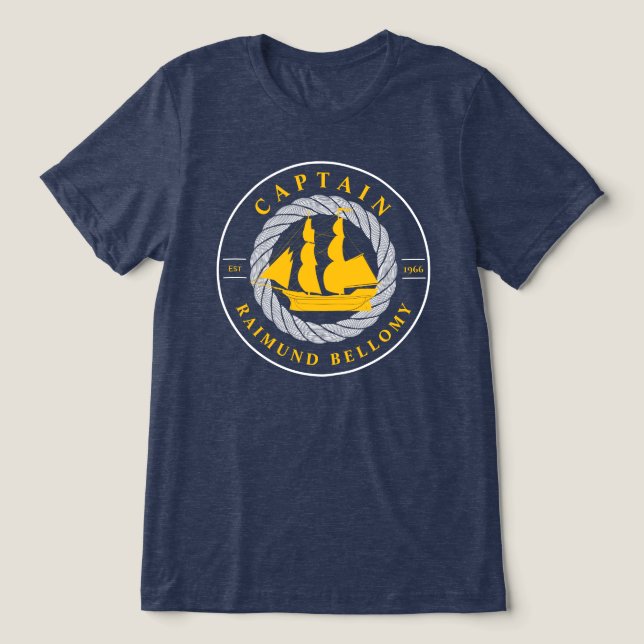 Sailing Ship Tri-Blend Shirt (Design Front)