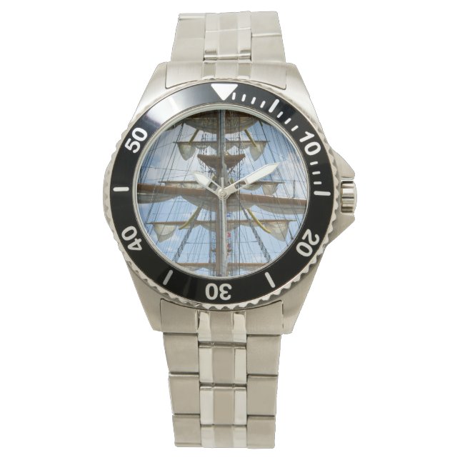 Sailing Ship Wheel and Rigging Watch (Front)