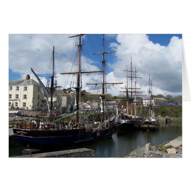Sailing Ships Charlestown Harbour Cornwall Photo (Front Horizontal)