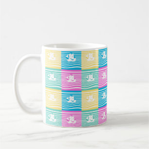 Sailing ships pattern coffee mug