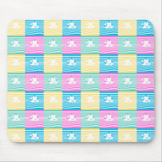 Sailing ships pattern mouse pad