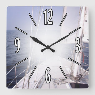 Sailing Square Wall Clock