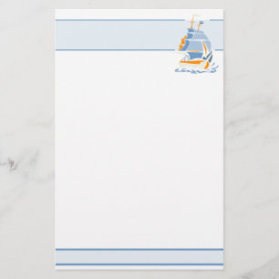 Sailing stationary, customizable stationery