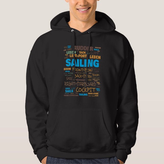 Sailing Terminology Commonly Used Terms Hoodie (Front)