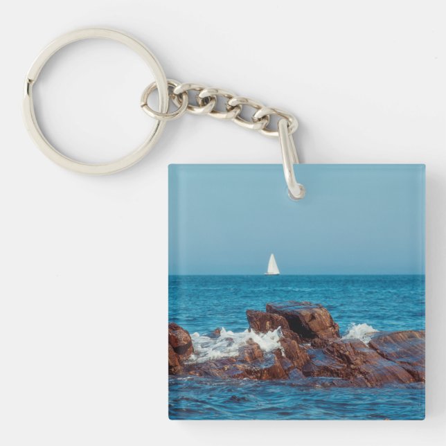 Sailing the Atlantic Keychain (Front)