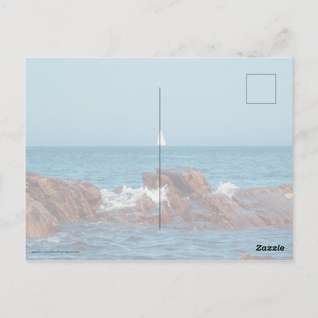 Sailing the Atlantic Postcard (Back)