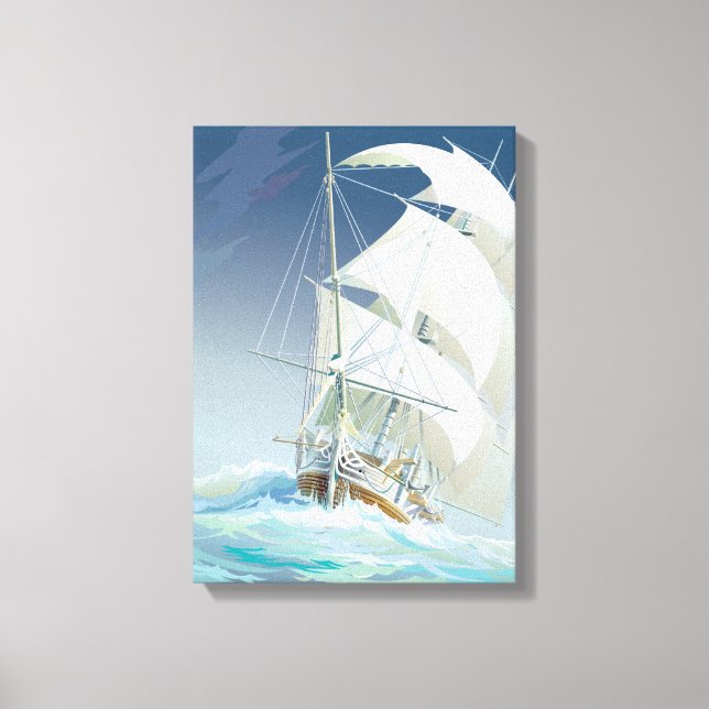 Sailing the Sea 2 Canvas Print (Front)