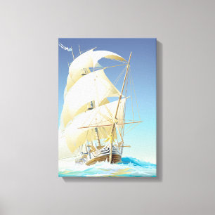 Sailing the Sea Canvas Print