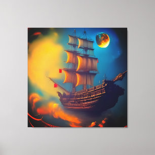 Sailing the Sky Canvas Print