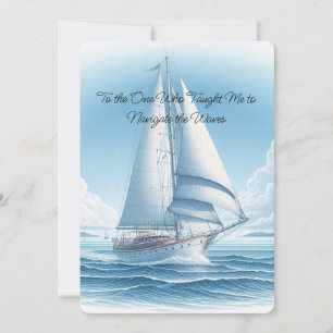 Sailing Themed Father’s Day Greeting Card