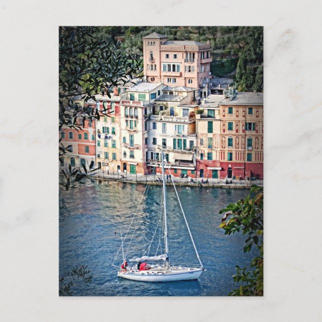 Sailing to Portofino, Italia Postcard (Front)