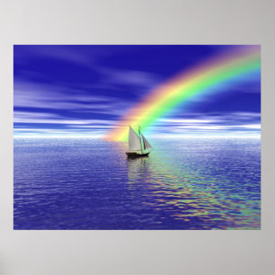 Sailing Toward Paradise Poster