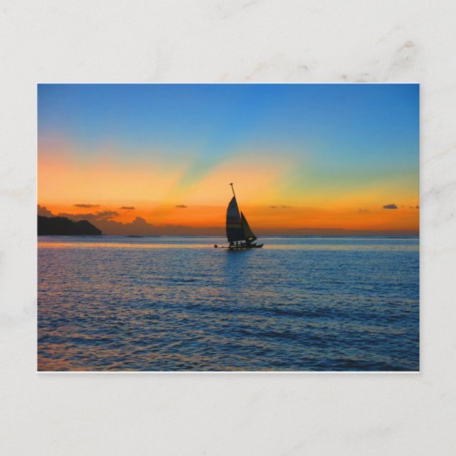 Sailing Tumon Bay Postcard (Front)
