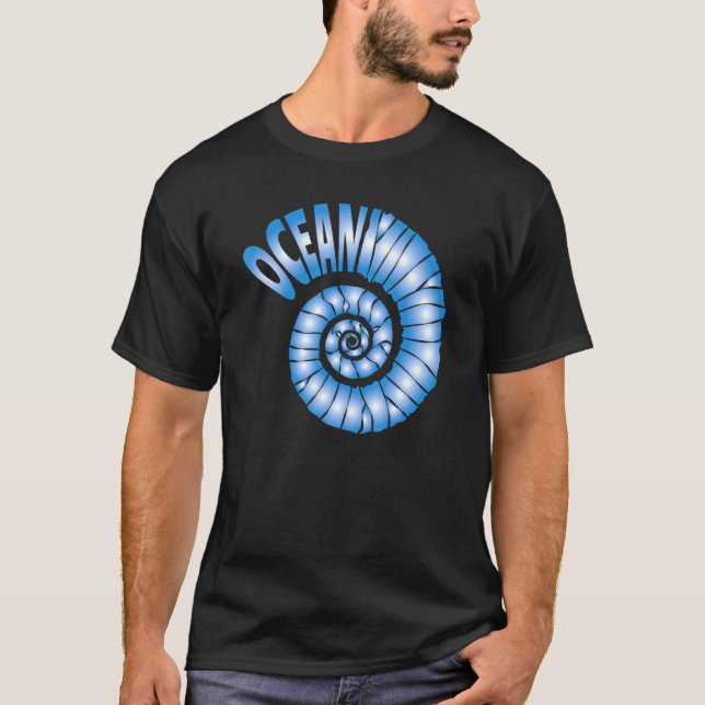 Sailing Vacation Shell Love Ocean Sea Snail Boat D T-Shirt (Front)