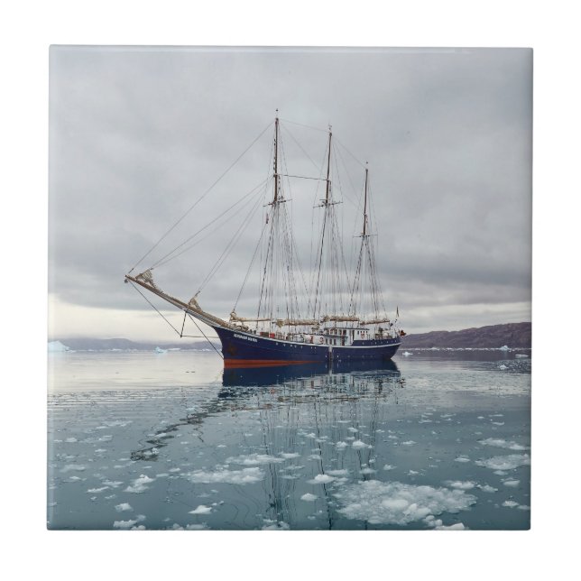 Sailing vessel Rembrandt van Rijn 1947 Tile (Front)