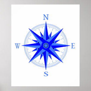 Sailing - Wind Rose Compass Nautical Shirt Poster