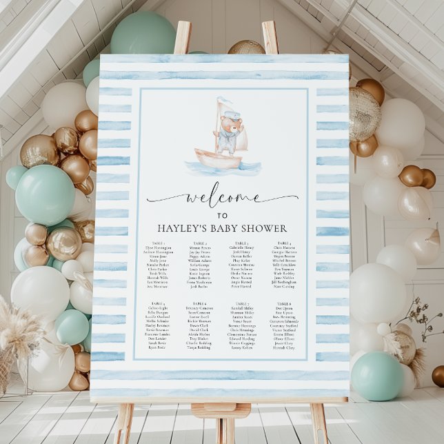 Sailor Bear Blue Stripe Seating Chart (Creator Uploaded)