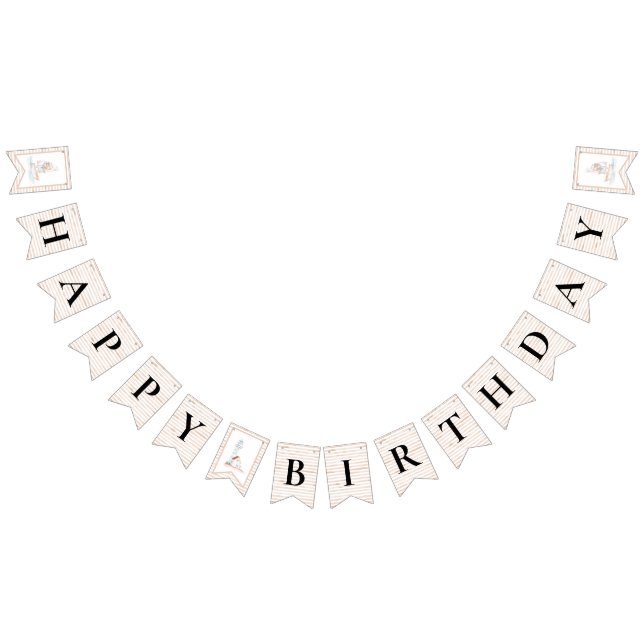 Sailor Bear Tan Stripe Anniversaire Drapeaux de Bu (Tout)