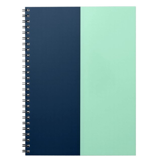 Sailor Blue and Mint Notebook (Front)