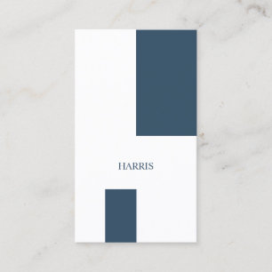 Sailor Blue Modern Geometric Business Card